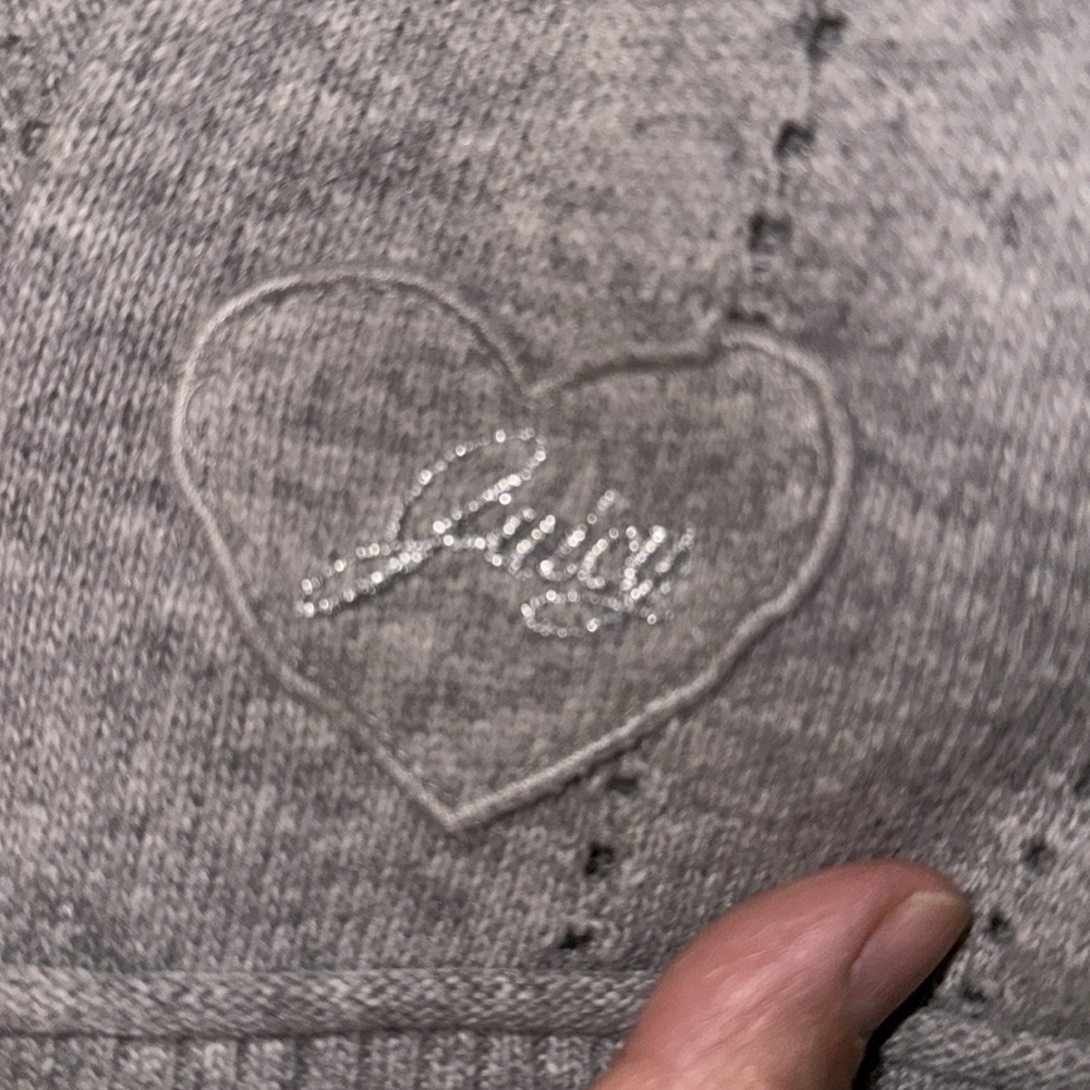 Juicy Couture Gray Button Front Collared Cardigan - image 6